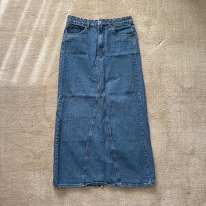 Mango Denim Midi Skirt